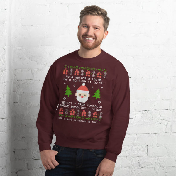 SQL Clause Is Coming To Town - Christmas Sweater | Buy Now at XONOT